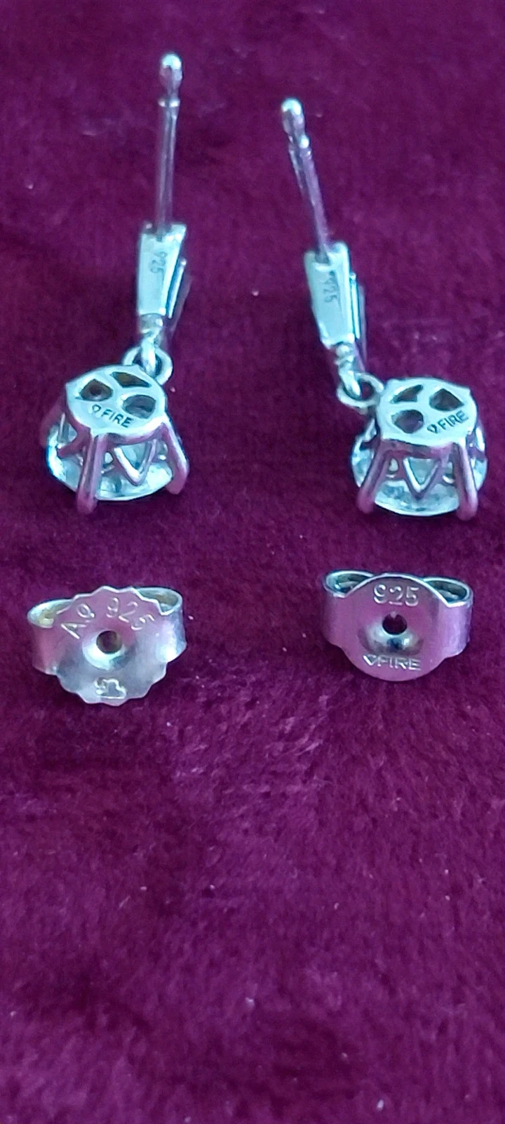 Magnifiques boucles d'oreilles pendantes Diamonfire Argent 925 – photo 8